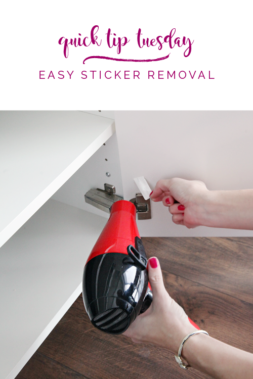 IHeart Organizing Quick Tip Tuesday Easy Sticker Removal