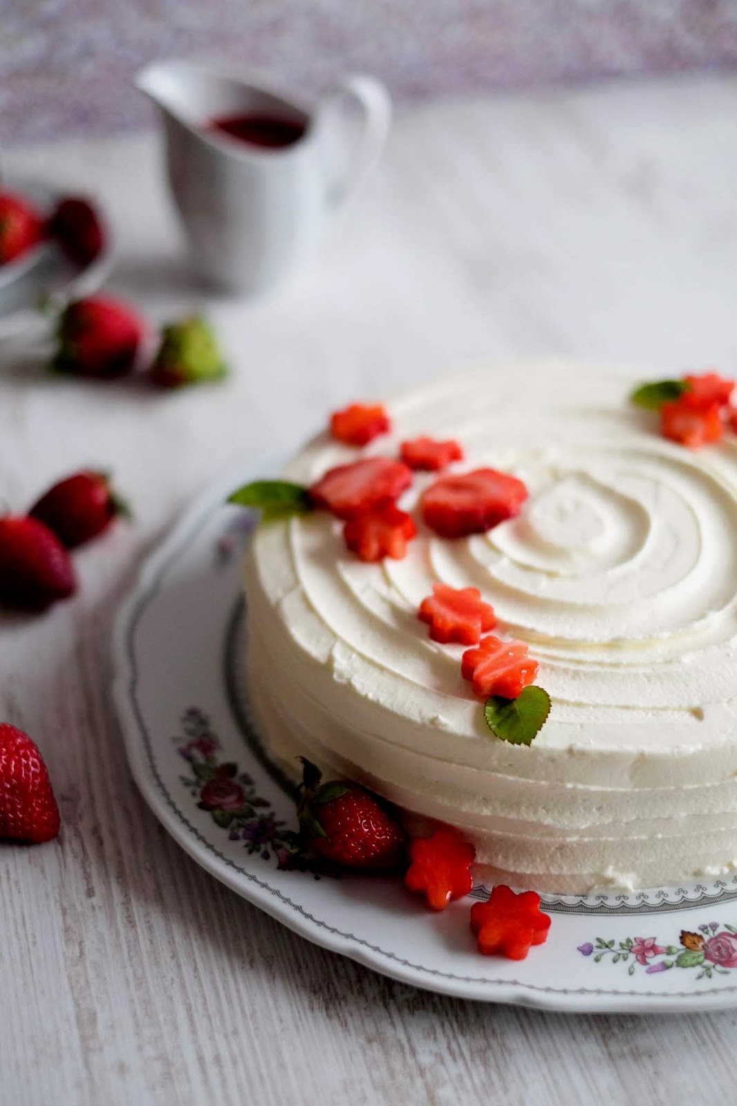 American Cheesecake mit Erdbeersauce Marion's Kaffeeklatsch