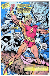 Marvel Premiere #1, Adam Warlock breaks free of his cocoon and reveals his new costume, Gil Kane