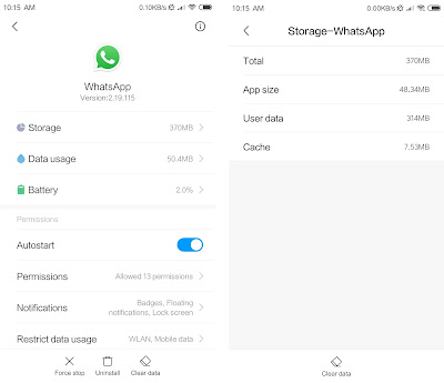 Cara Membersihkan Sampah di WhatsApp