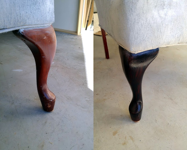 DoLeeNoted Painting an upholstered chair