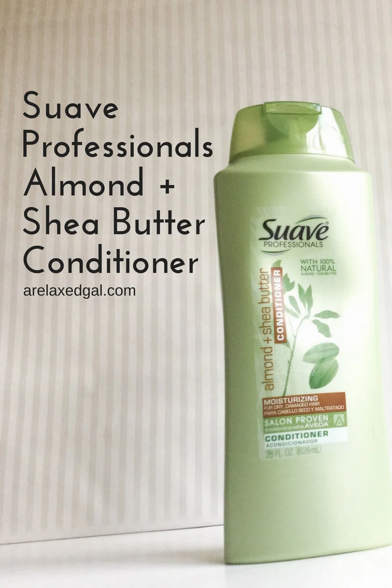 A review of Suave Professionals Almond and Shea Butter Conditioner on relaxed hair. | arelaxedgal.com