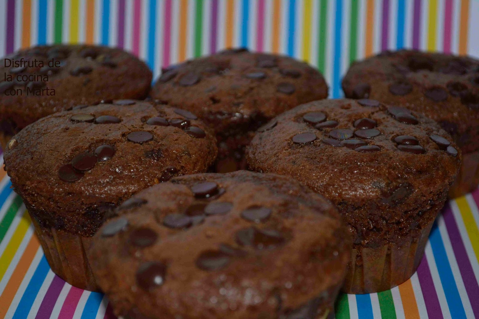 Disfruta de la cocina con Marta Muffins de chocolate con pepitas de chocolate (superchocolateados!)
