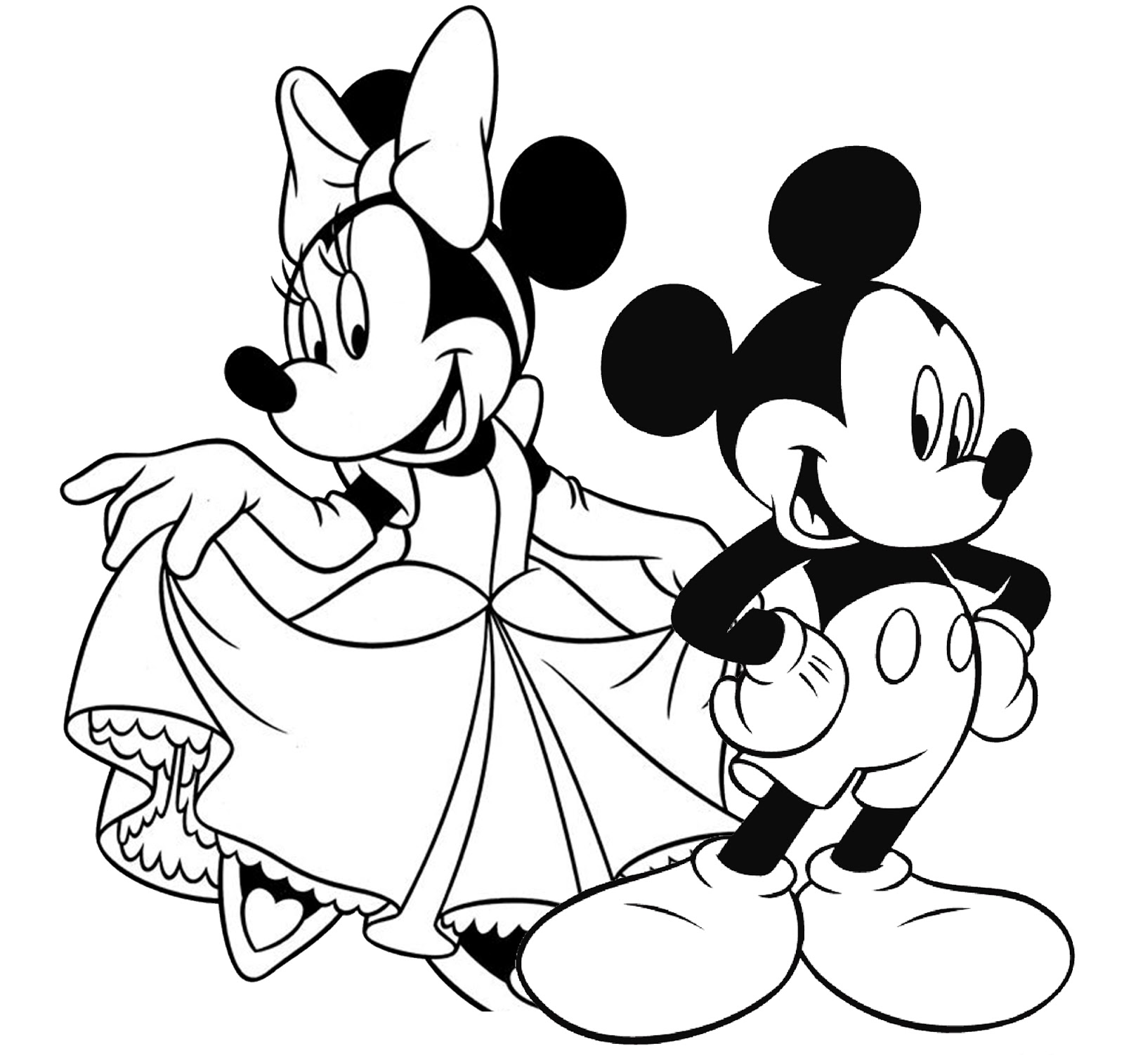 Belajar mewarnai gambar mickey mouse dan minnie mouse untuk anak jpg (1600x1502)