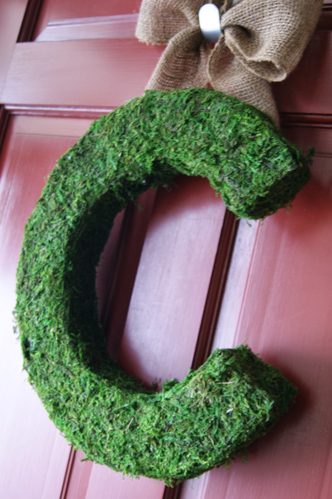 The Life of a Craft Crazed Mom: Moss Covered Monogram