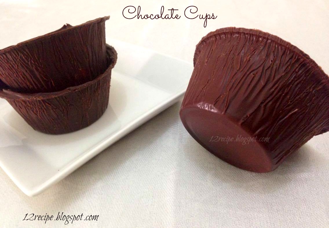 Chocolate Cups with Mousse Filling Recipe Book