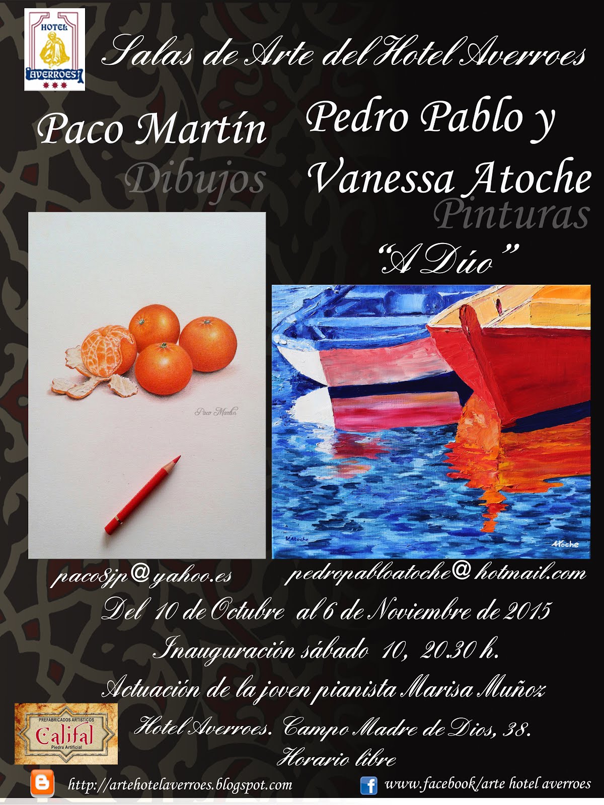 Octubre: Paco MArtín, y Pedro Pablo y Vanesa Atoche
