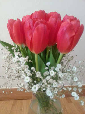 red tulips for valentine's day