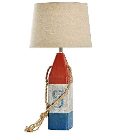Wooden Buoy Table Lamp