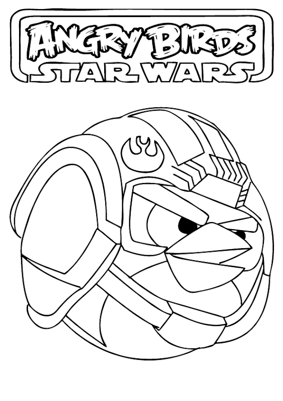 Angry Birds Star Wars Coloring Pages title=