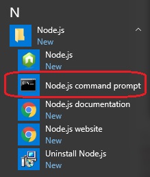 Node.Js Command Prompt
