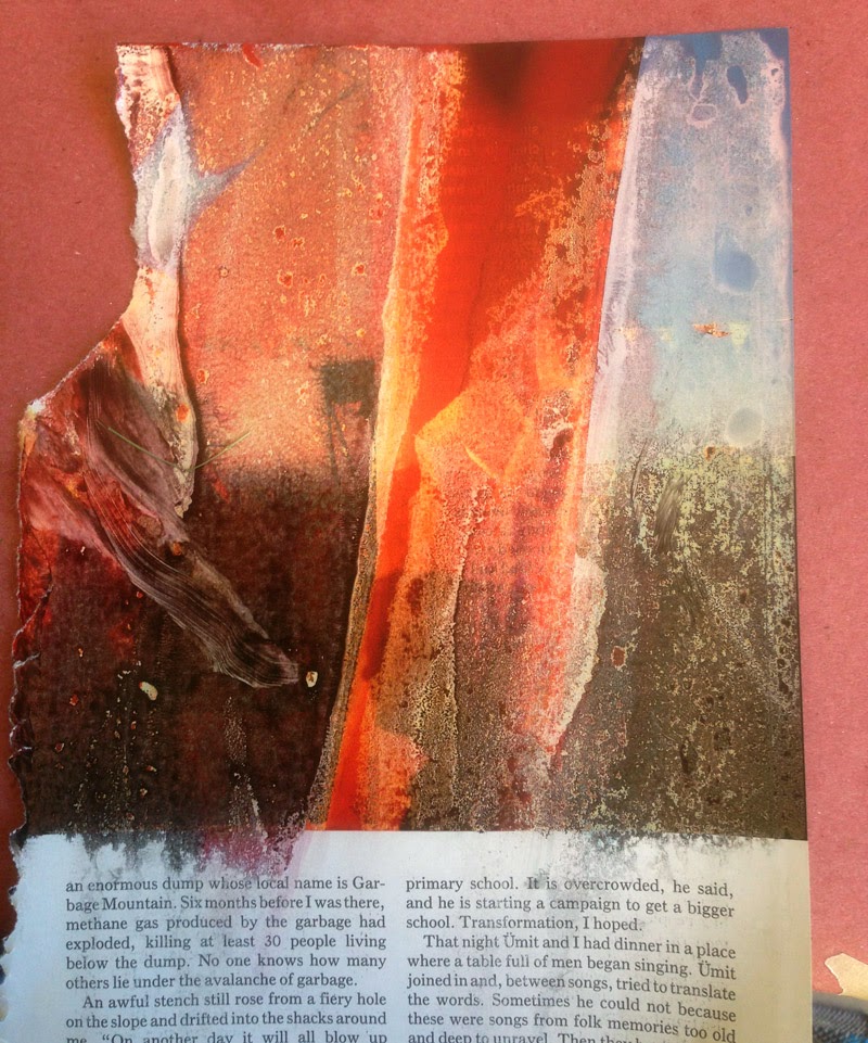 Altered magazine page