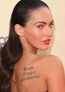 fox megan tattoos tattoo denise american kristi designs green actres celebrity shannon noah perfection spouse
