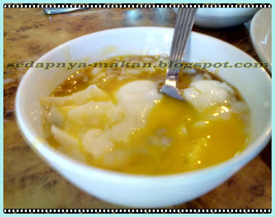 telur separuh masak