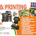 Digital Copy and Printing - Orange Stationery 