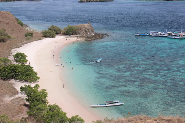 Tourism Destination Komodo National Park, Pink Beach in Lombok