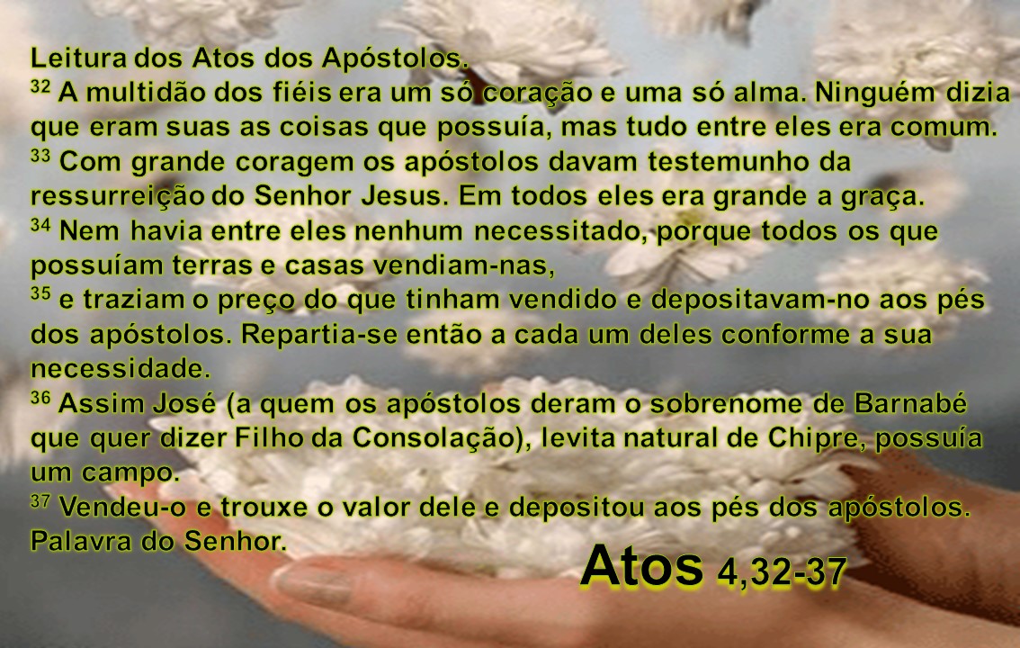 Atos dos Apóstolos 4:32-37 - Bíblia