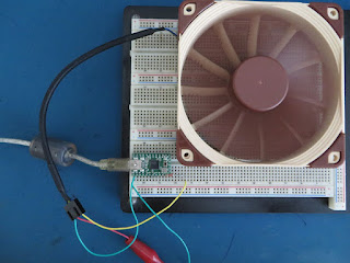 Teensy 2.0 with Noctua NF-F12