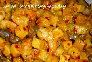 Cara Membuat Sambal Goreng Kentang Hati Udang