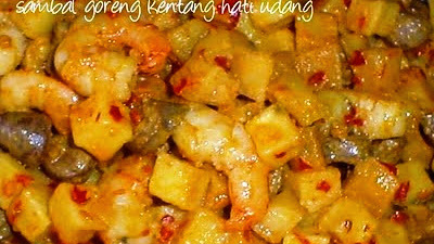 Cara Membuat Sambal Goreng Kentang Hati Udang