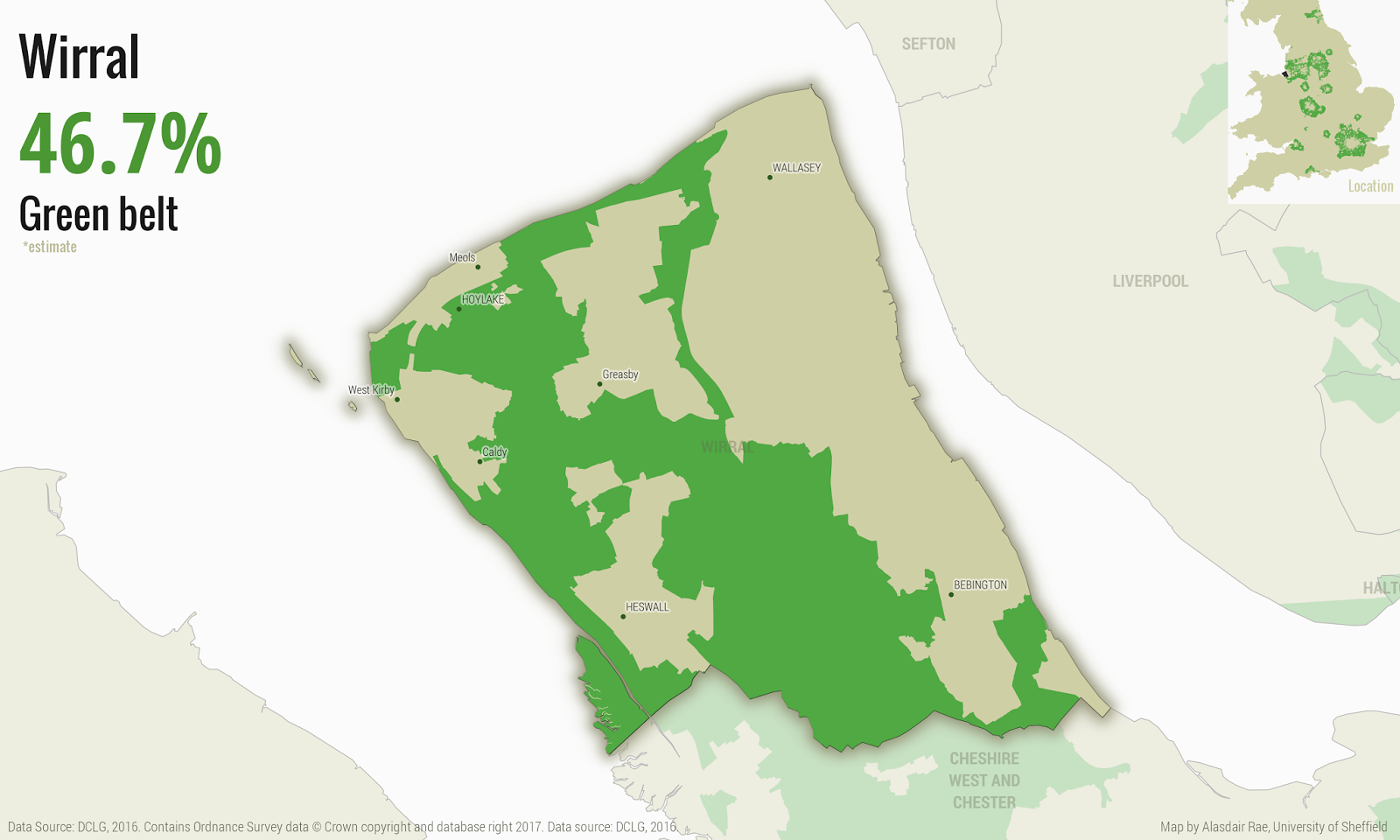Stats, Maps n Pix English Green Belt Atlas, Version 3