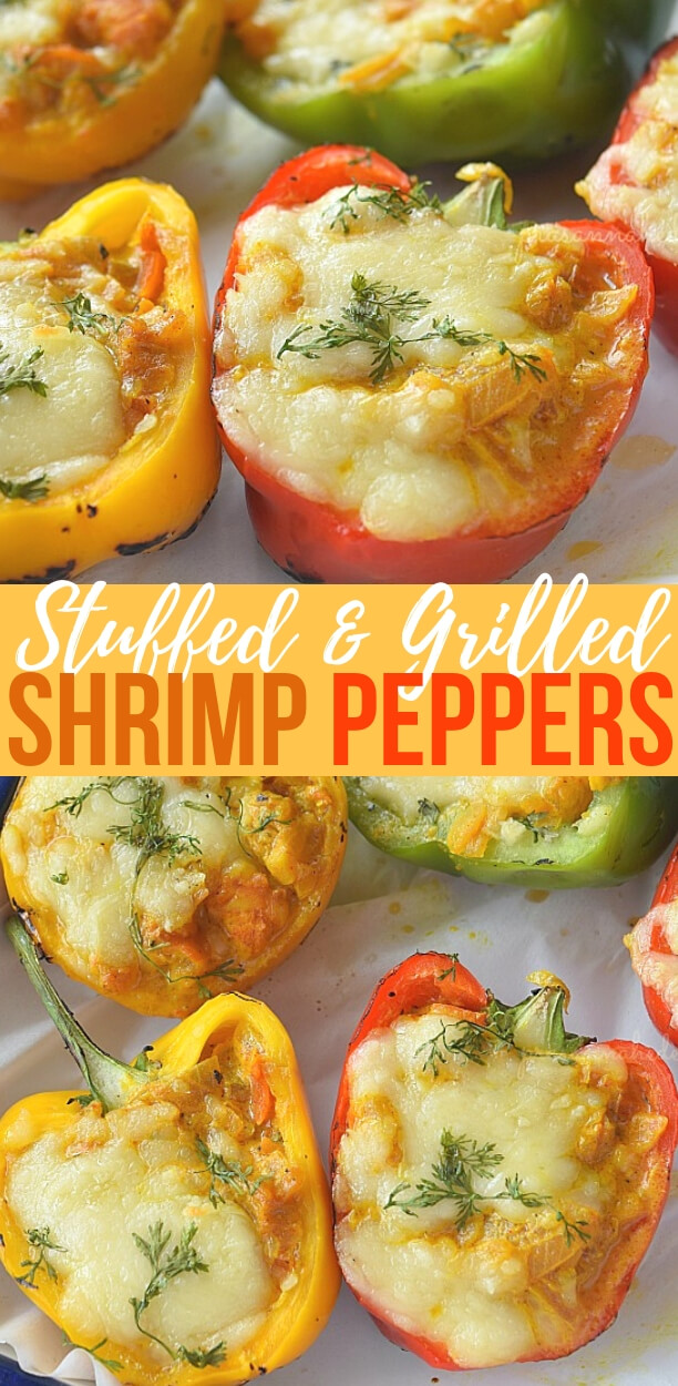 Stuffed Peppers (Shrimp Stuffed Peppers Recipe) | Savory Bites Recipes