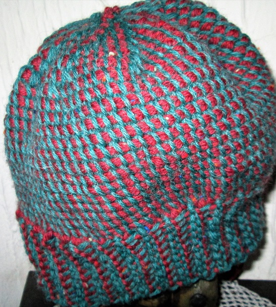 tunisian crochet hat