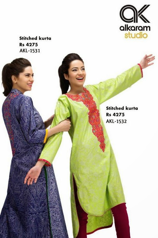 She247 AlKaram Textile Summer Collection 2014 Lawn Prints