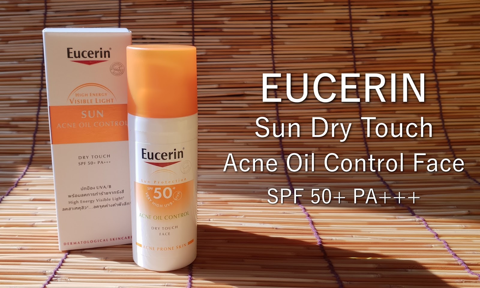 eucerin sun dry touch acne oil control face spf50 