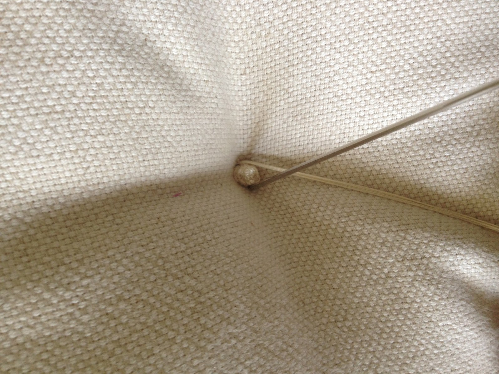 InsideOut Design How To Do Buttonless Tufting On Couch Cushions