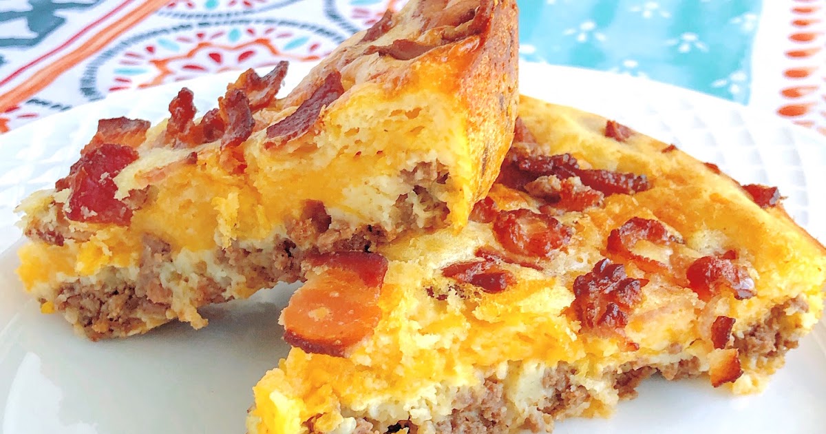 Impossible Bacon Cheeseburger Pie