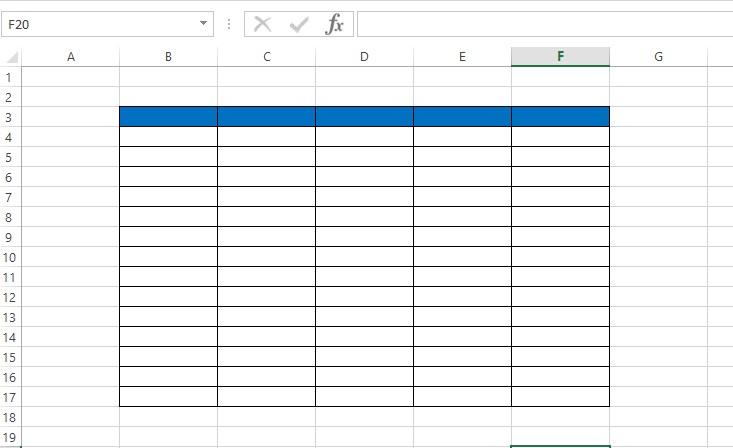 Excel-VBA Solutions: Create and Format a Table
