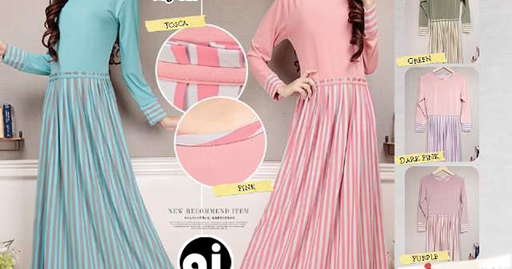 Bursa Grosir Busana Muslim Tanah Abang: BM0250 Longdress Gamis Rempel