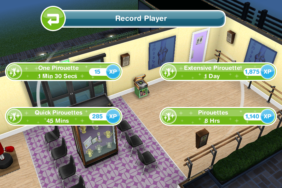 Sarazaqea SIMS tips How to do ballet barre exercise?