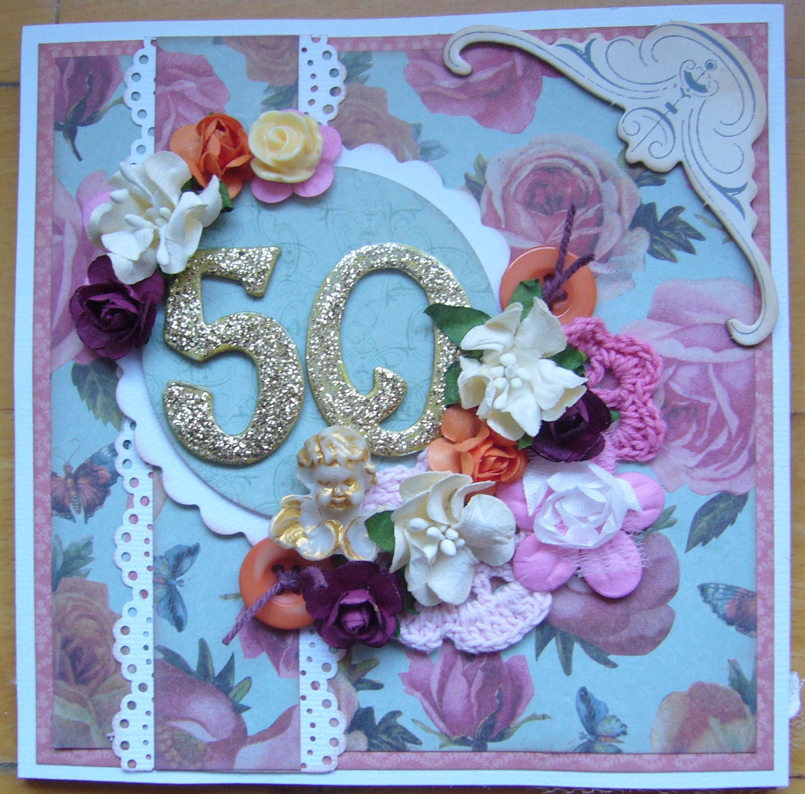 Panduro Hobby´s Scrapbooking Designteam Jubilæumskort og banner