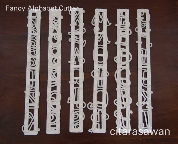 Alphabet Cutter for Fondant / Gumpaste - Blog Citarasa wan