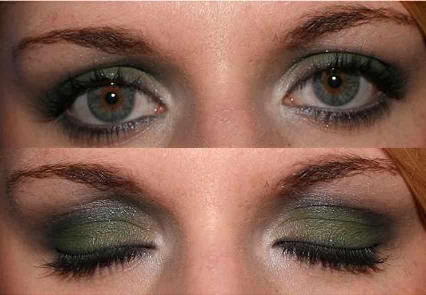 seelenpuzzle Augen Make Up 10 Grün mit Kermit