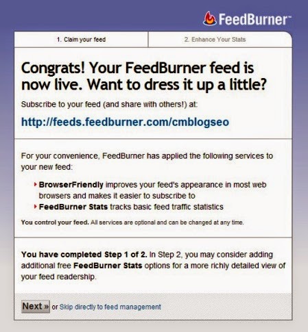 Cara Membuat RSS Feeds Blog di Google Feeburner