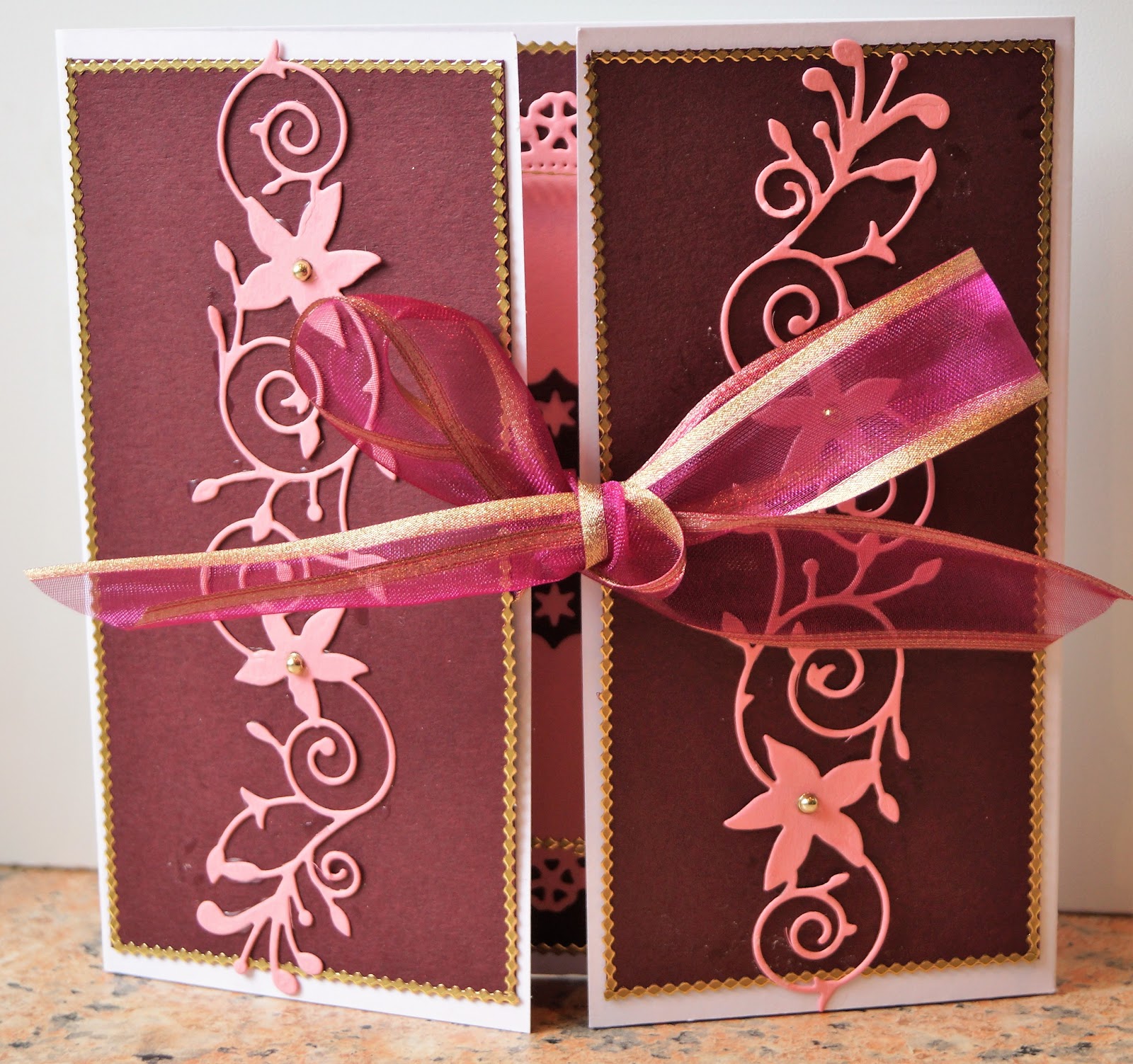 Onions and Paper A gate fold card at Back to Basics