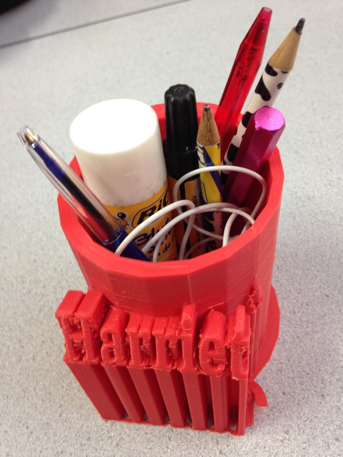 3D Print School 3D Printed Student Desk Organiser Take One