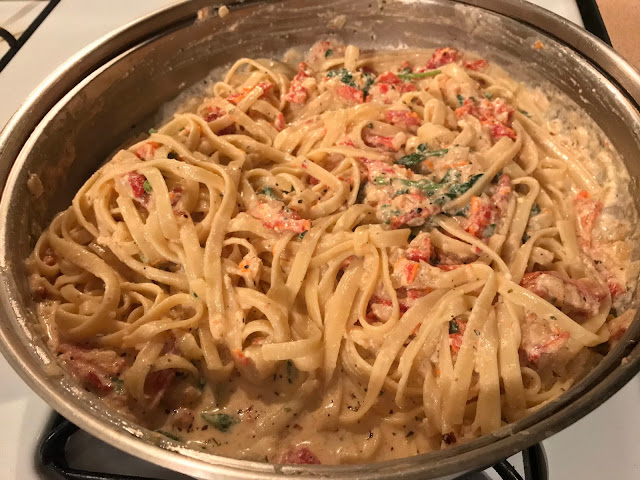 Creamy Shrimp Florentine Pasta