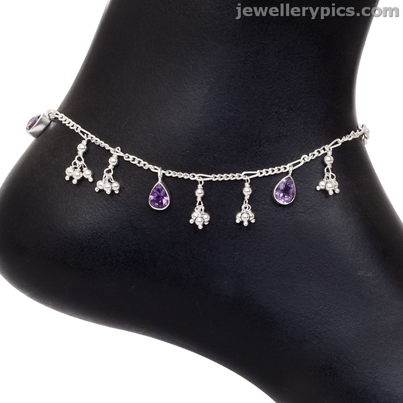 Sale > silver anklets grt > in stock