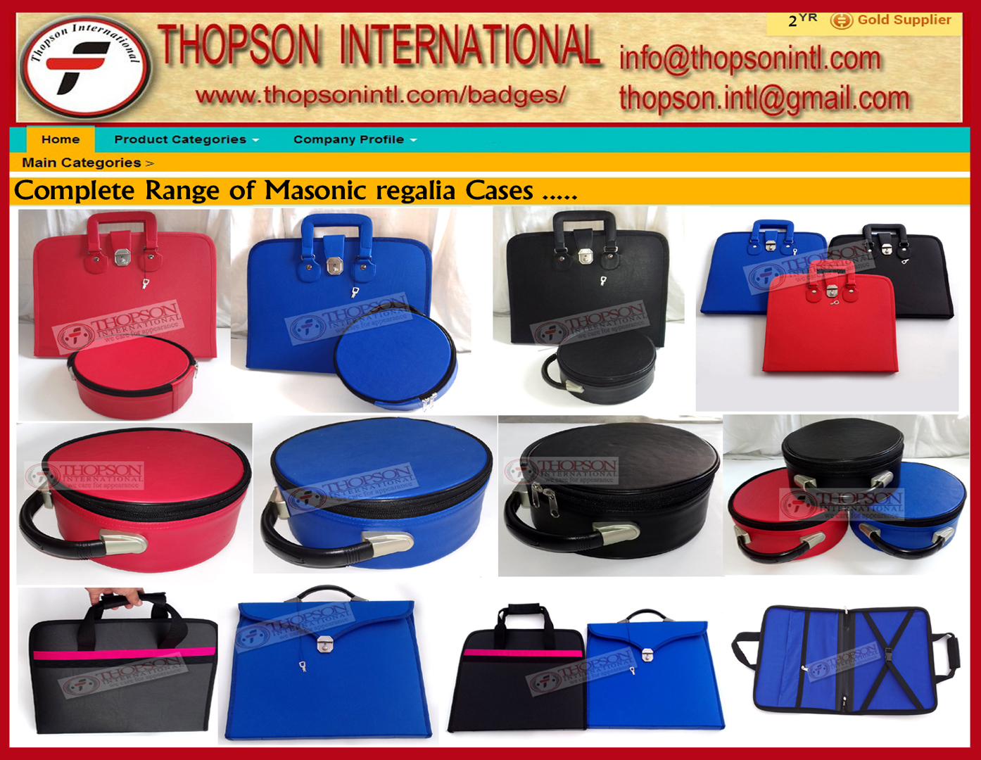 Thopson International Masonic regalia Master mason white cotton gloves