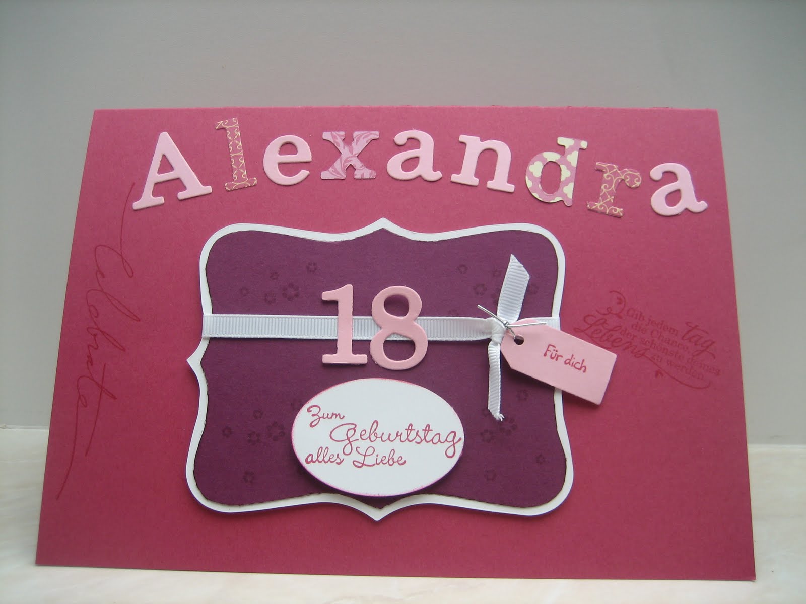Einladungskarten Zum 18 Geburtstag Selber Basteln