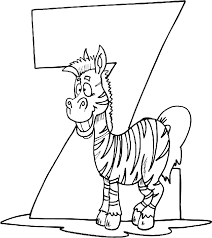 Letter Z Coloring Page 1