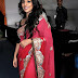 Vidya Balan Stills In Red Sari At Big Boss Show