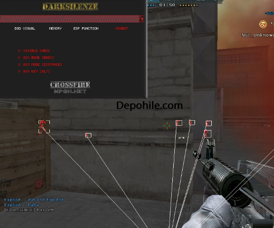 Crossfire NA-AL DarkSilenze Aim,ESP Menu Hile 7 Şubat 2019