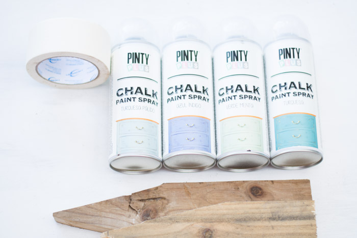 Perchero lápices madera diy