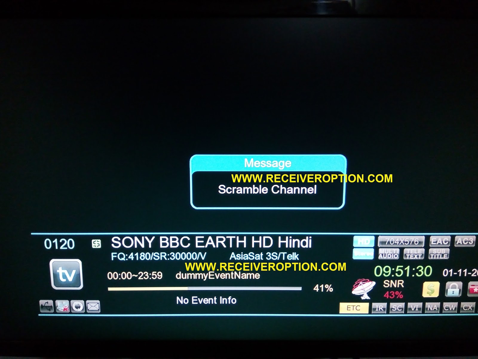 ECHOLINK EL880D HD RECEIVER POWERVU KEY OPTION How To Enter Biss key