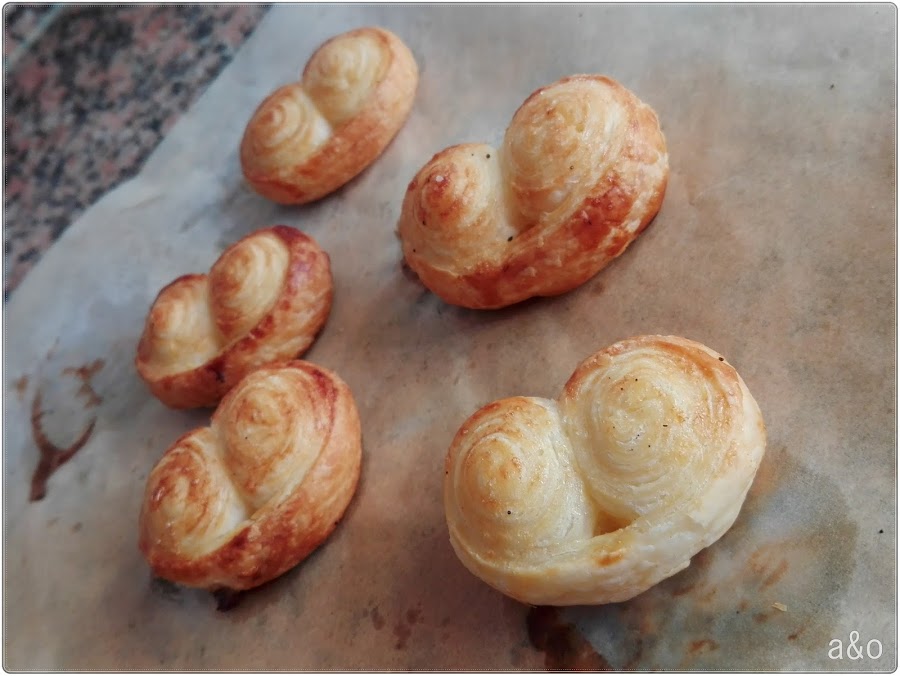 Palmeritas de dos chocolates